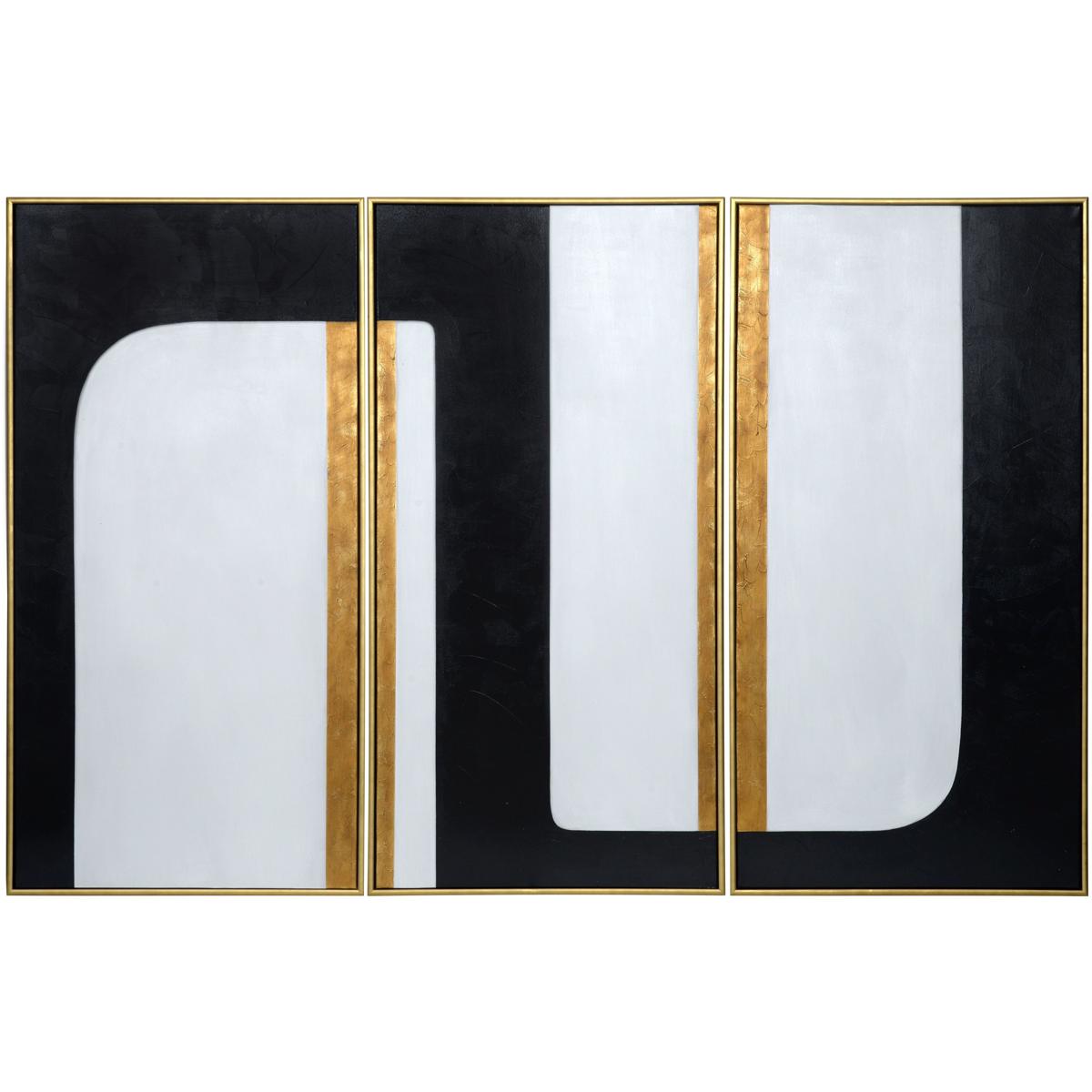 SUNPAN A0180 The Path 60 X 30 inch Hand Painted Art, Set Of 3